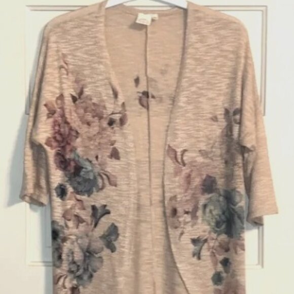 BOGO🎀Floral Print Lightweight Cardigan- Sz S - Picture 1 of 5